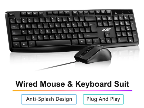 Acer Wired Keyboard Mouse Set OAK-030