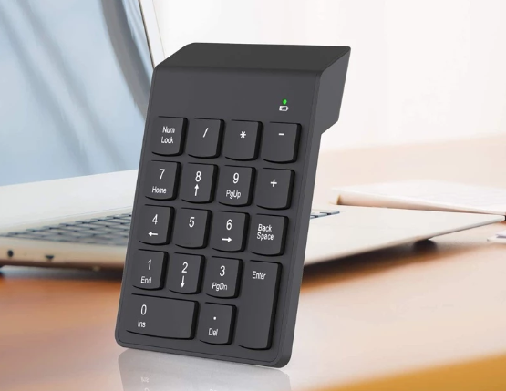 2.4GHz Wireless Numeric Keypad – 18 Keys for Desktop & Laptop