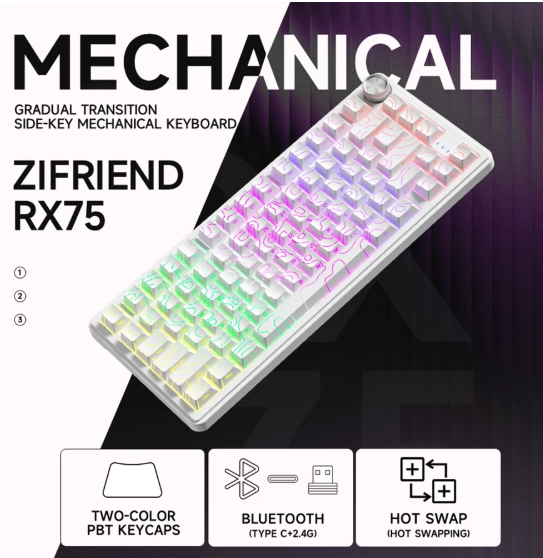 RX75 PRO Wireless  Gaming Keyboard